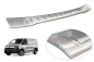 Preview: VW T7 Transporter TV TW Stainless Steel Rearguard