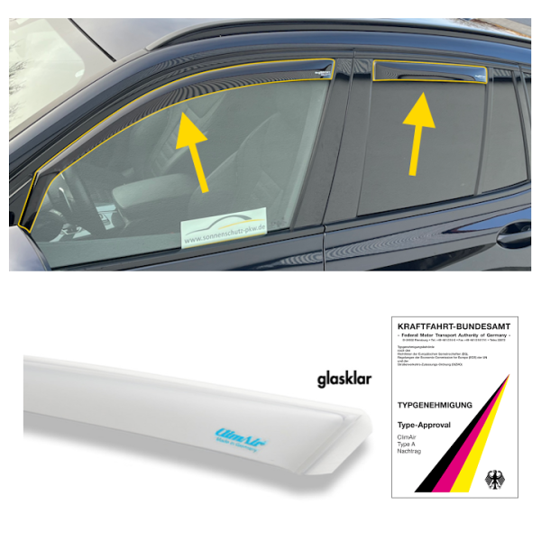 Preview: Wind deflector Audi Q4 Sportback clear
