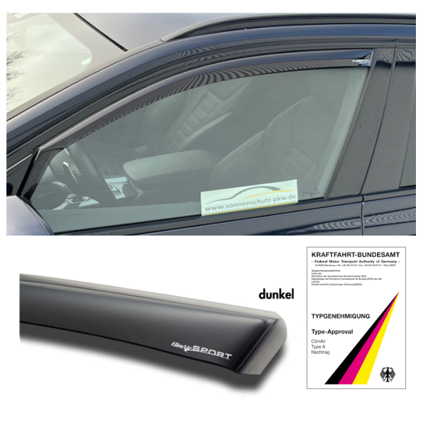 Preview: climair Windabweiser Audi A6 C8 F2 schwarz