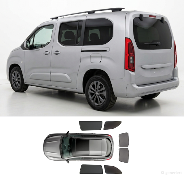Sonnenschutz Fiat Qubo L ausstellb. Heckscheibe