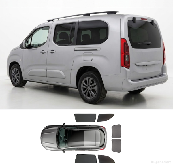 Car Shades Fiat Qubo L opening rear window