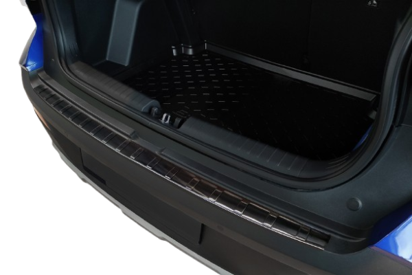 Hyundai Bayon Edelstahl Ladekantenschutz schwarz eloxiert