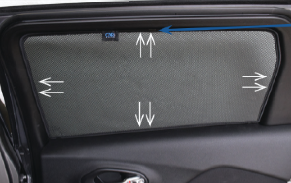 Preview: Car shades Sonnenschutz Jeep Cherokees Tür hinten