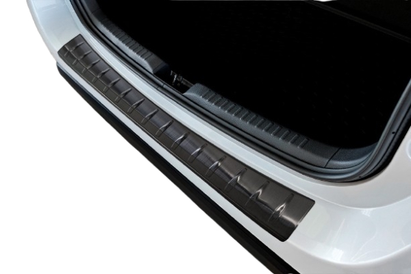 Preview: Mazda 2 KB Edelstahl Ladekantenschutz schwarz