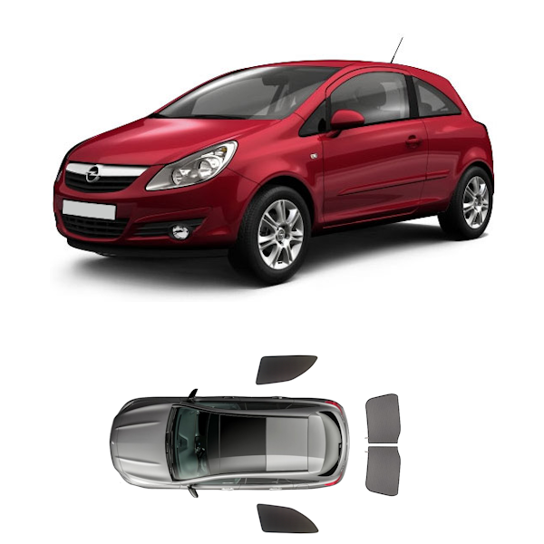 Car Shades Opel Corsa D 3-Door