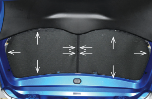 Preview: Car Shades Sun protection Suzuki Swift RZ AZ tailgate