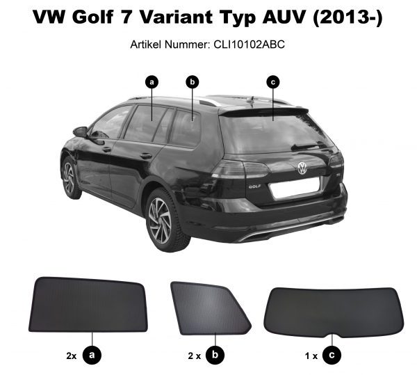 vw golf 7 variant sonnenschutz sonniboy