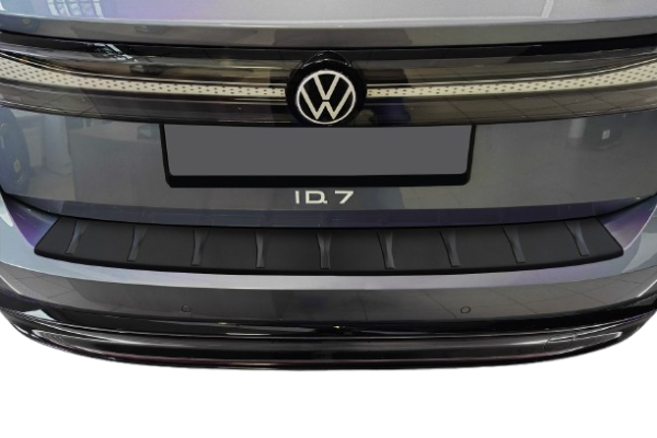Edelstahl Ladekantenschutz VW ID7 Tourer schwarz matt