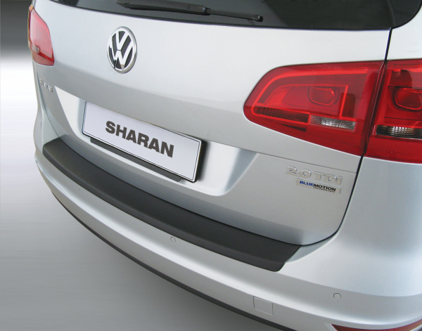 Protection de seuil de coffre Volkswagen Sharan II (7N) acier inox haute  brillance