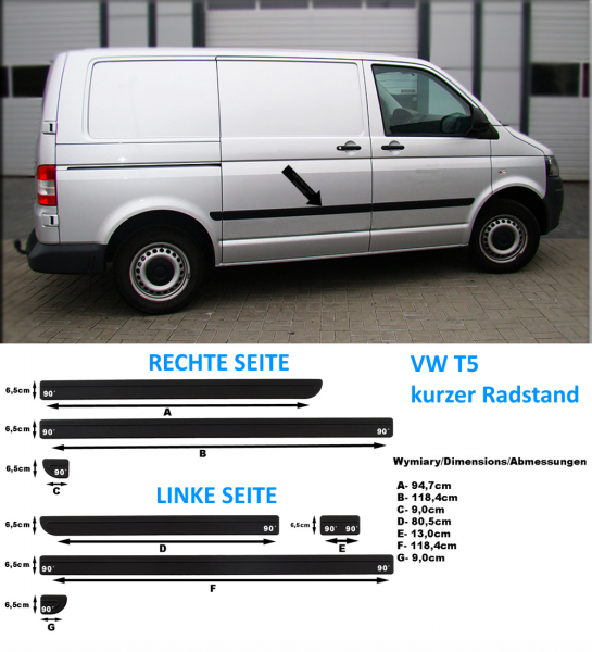 Impact Protection Strip VW T5