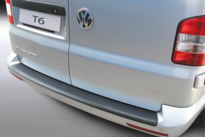 Rearguard Bumper protection VW T6 ribbed 2 tailgates
