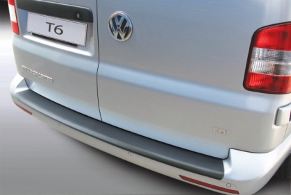 Loading sill protection VW T6 ribbed 2 tailgates
