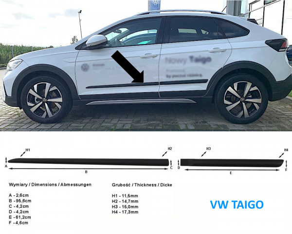Rammschutzleiste VW Taigo