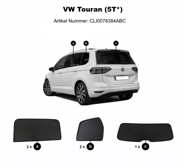 VW Touran sun shades