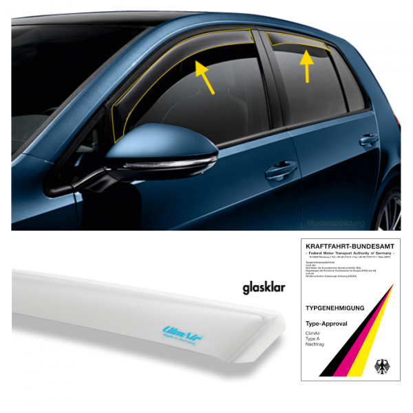 Wind deflector Skoda Scala clear