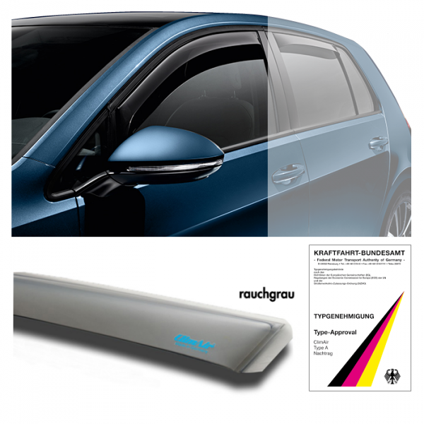 Wind deflector skoda fabia NJ grey