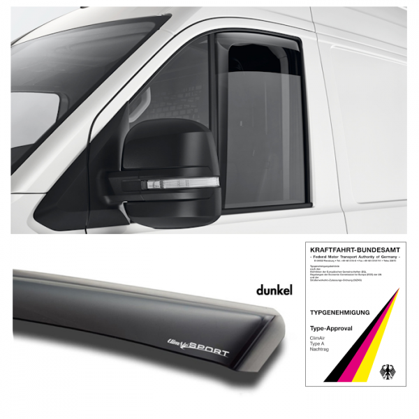 Wind deflector VW Crafter black