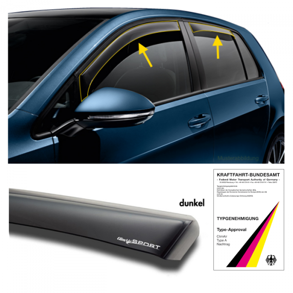 WINDABWEISER Peugeot e-208 schwarz