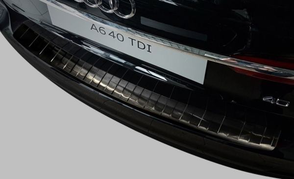 Edelstahl Ladekantenschutz Audi A6 Allroad C8 schwarz
