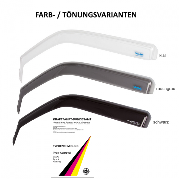 Preview: climair WINDABWEISER Honda Accord Tourer schwarz