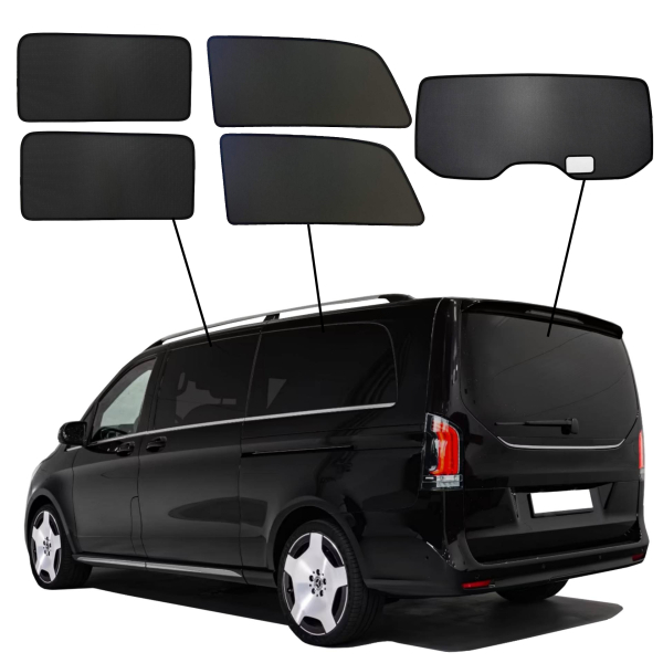sun protection Mercedes V-Class W447 long complet set Sunclip