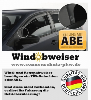 Rain deflector PROFI BMW Serie3 5-doors 1999 grey