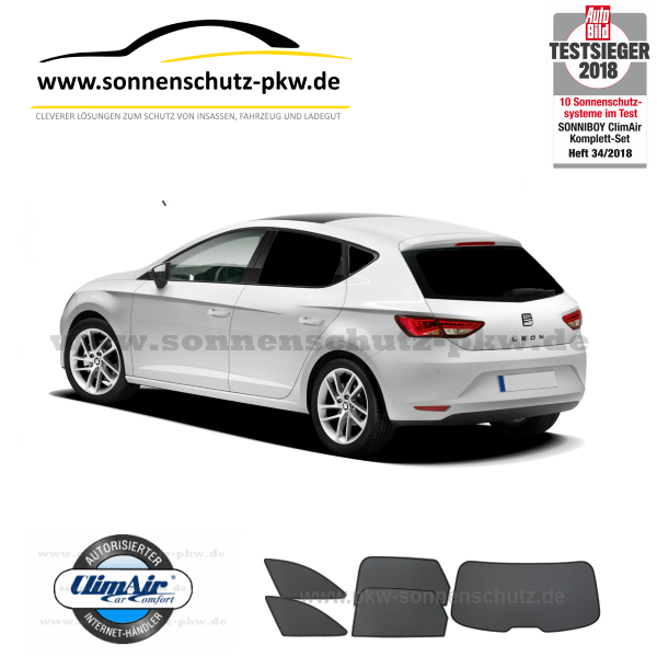 seat leon 5f sonnenschutz heckscheibe
