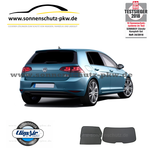 car shades VW Golf 7