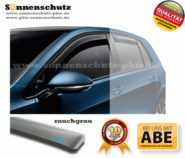  WINDABWEISER PROFI BMW 3er Touring (E91) mit  Gummileiste 5-Türer 2005-2012 rauchgrau