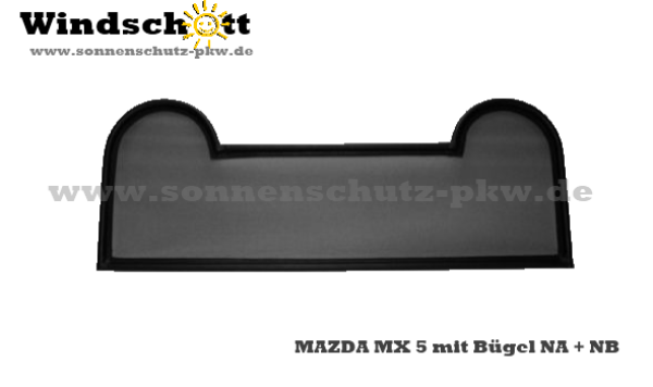 Windschott MAZDA MX 5 NA+NB mit Bügel