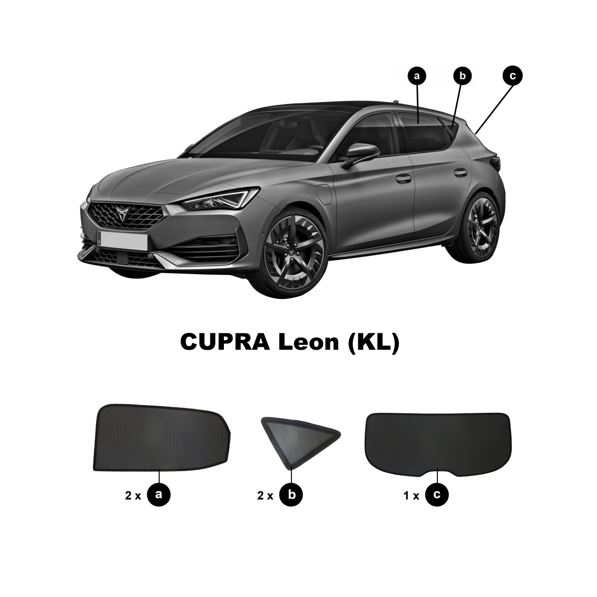  Sun protection Cupra Leon (KL) Hatchback