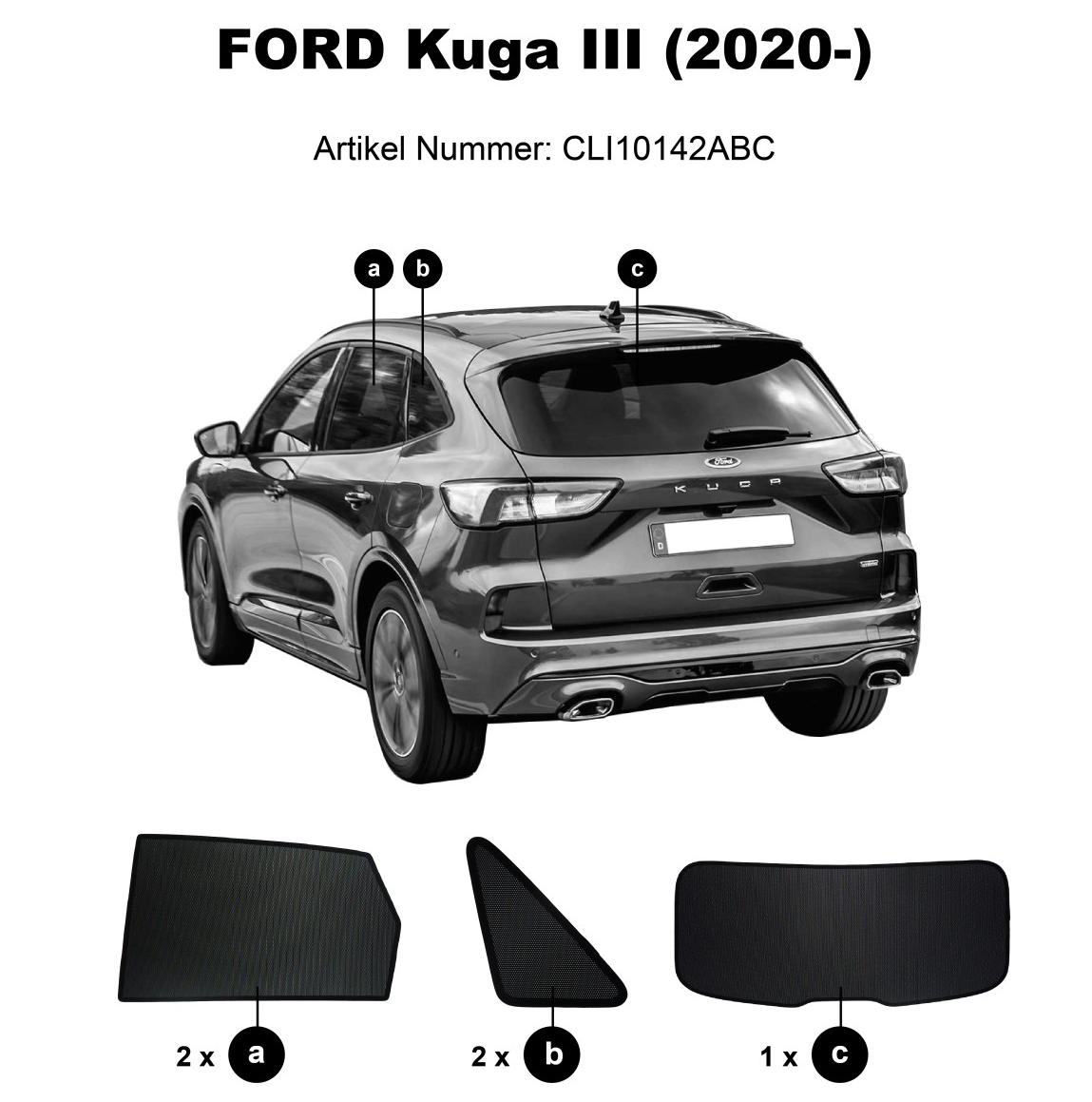  Sonnenschutz Sonniboy FORD Kuga (DFK)