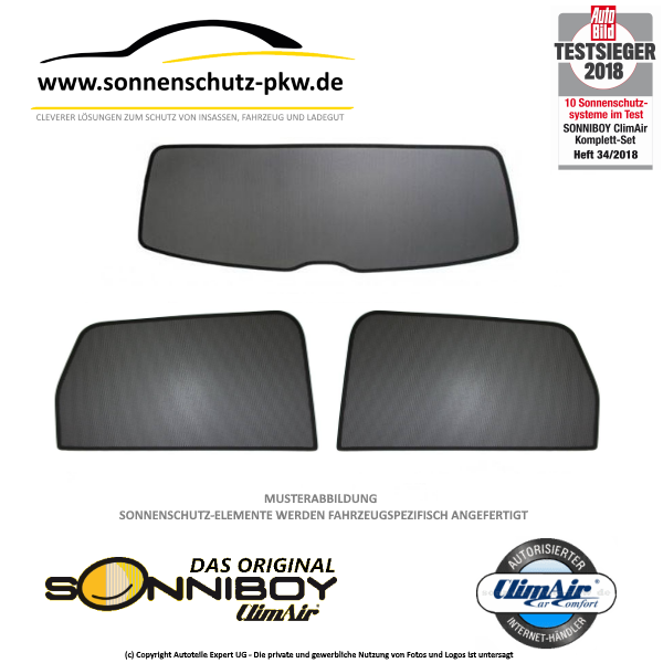 Sonnenschutz-Blenden passend für VW Golf 8 5-türer ab 2020 für hintere  Türscheiben