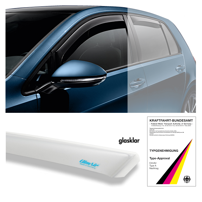 Winddeflector VW Golf 7 Variant (AUV) 2013-06.2020 - clear