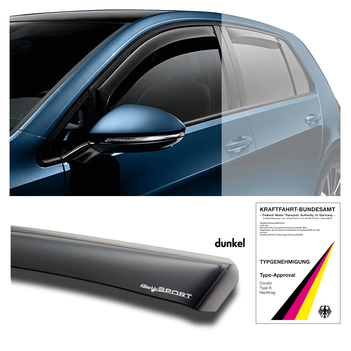  Windabweiser BMW X1 U11 - schwarz