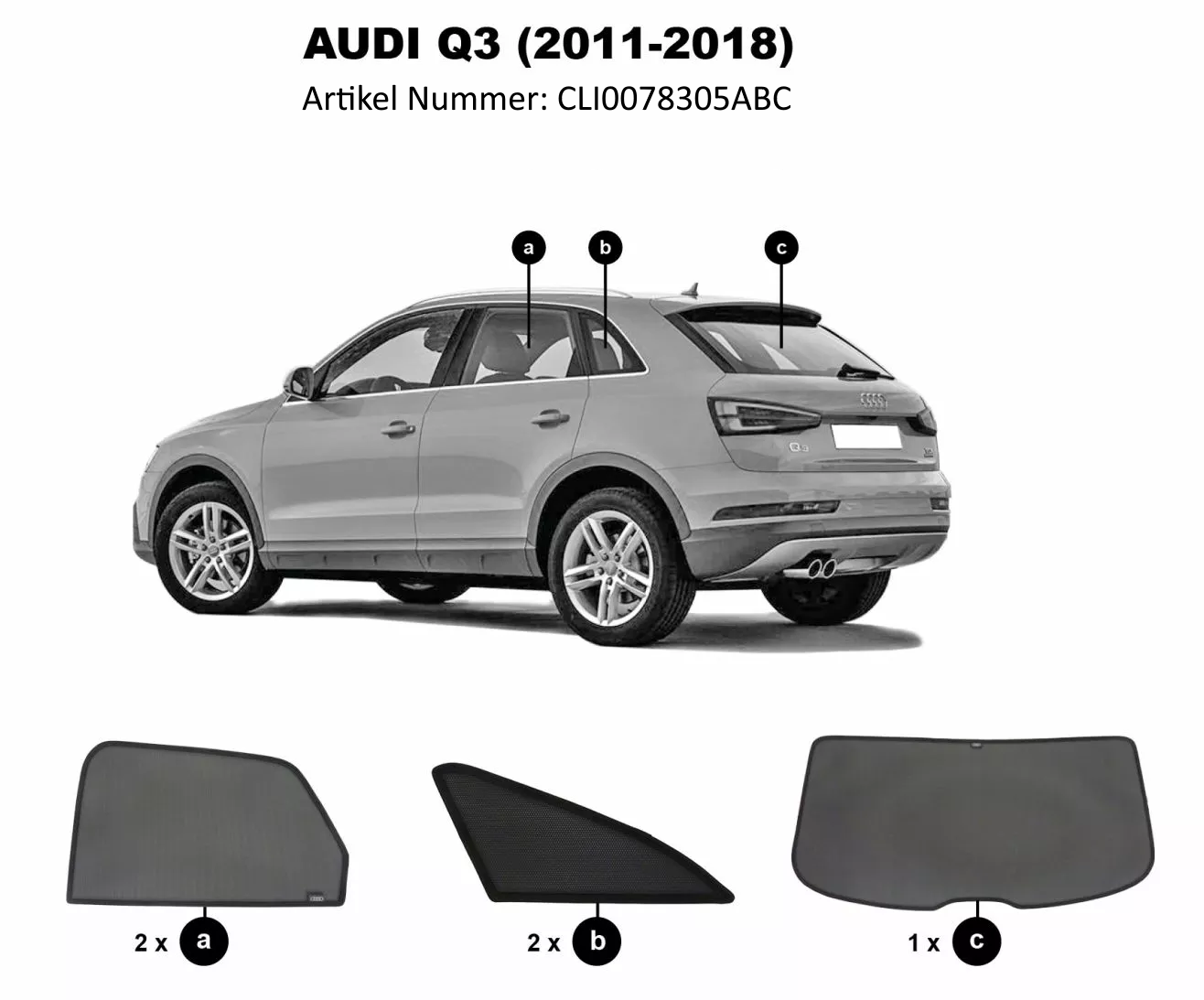 OPTIMAL Halbgarage Frostschutz Sonnenplane SUV AUDI Q3