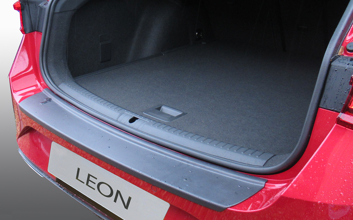 Schwarz Edelstahl Heckstoßstangenschutz passend für Seat Leon ST