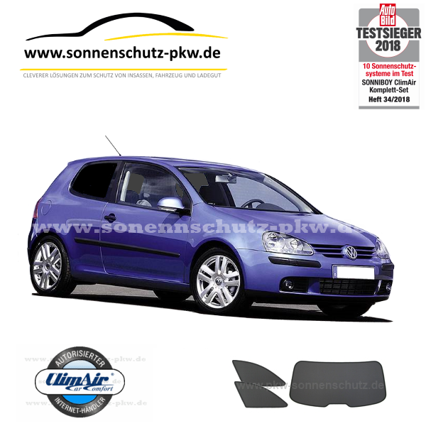 Sonnenschutz für VW VOLKSWAGEN GOLF 5 Fünftürer