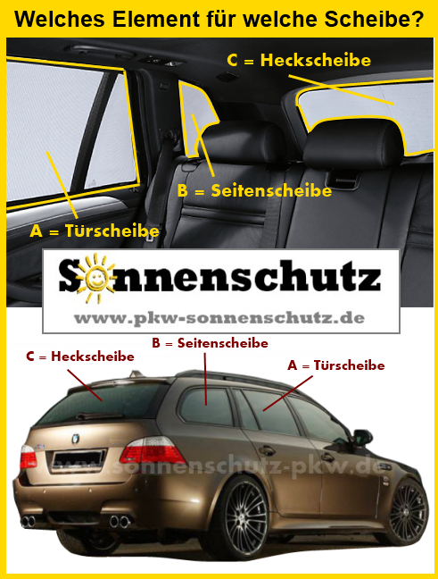  Sonnenschutz Sonniboy VW T6 Heckscheibe (mit  Innenverkleidung und Heckwischer) 07.2015