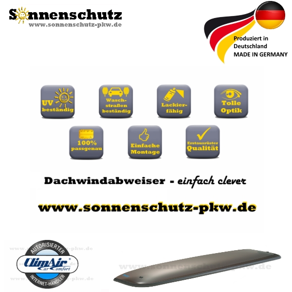 DACHWINDABWEISER OPENAIR ALFA ROMEO 145 3-Türer rauchgrau