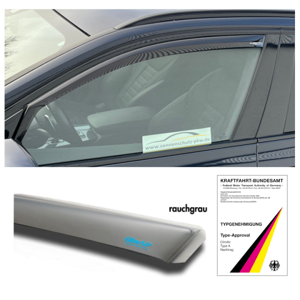 Windabweiser Audi A6 C6 4F grau