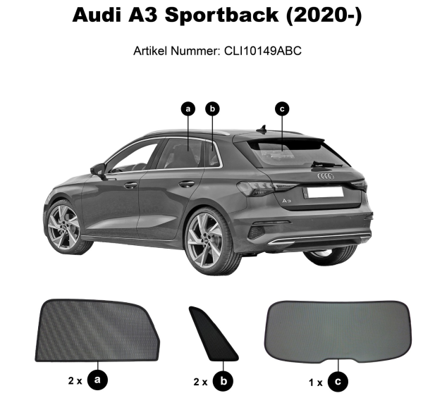 sonniboy sonnenschutz audi a3 sportback 8Y