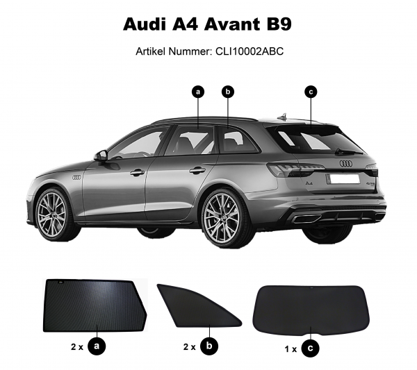 AUDI A4 Allroad B9 sonnenschutz sonniboy