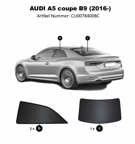 sonnenschutz sonniboy Audi A5 Coupe  B9