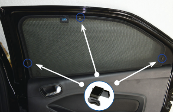Car shades Sonnenschutz Ford Ka+ Tür hinten