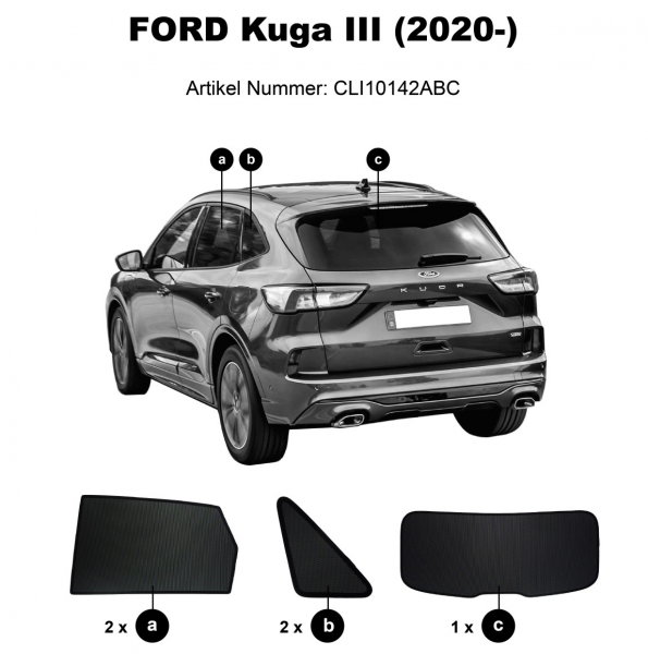 sun shades ford kuga sonniboy