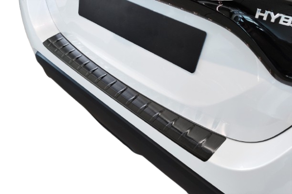 Edelstahl Ladekantenschutz Mazda 2 KB schwarz