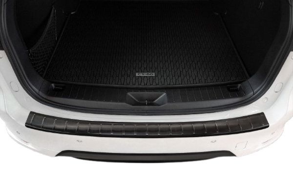 Mazda CX-60 Edelstahl Ladekantenschutz schwarz eloxiert