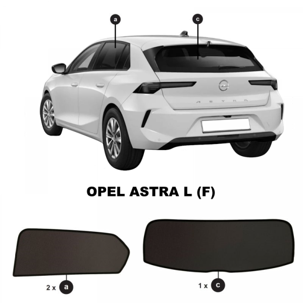 Opel Astra L Car shades Sonniboy