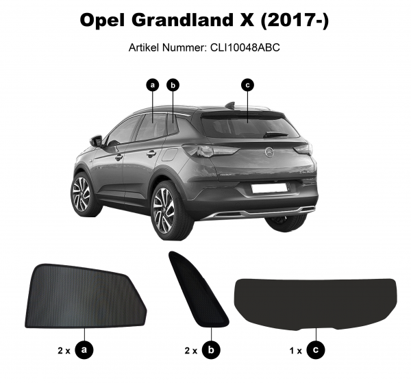 sun protection vauxhall Grandland X